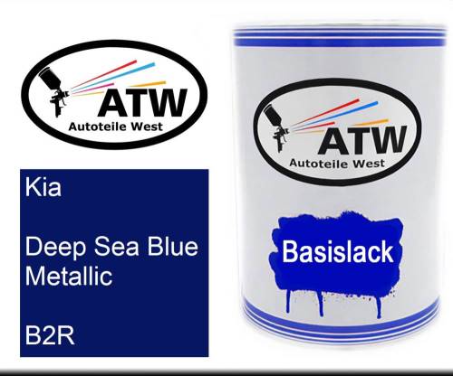 Kia, Deep Sea Blue Metallic, B2R: 500ml Lackdose, von ATW Autoteile West.